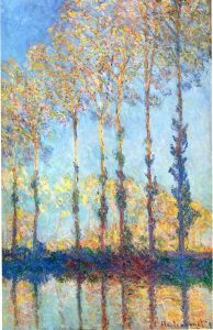 P10-艾伯帝河邊的白楊樹-Claude Monet